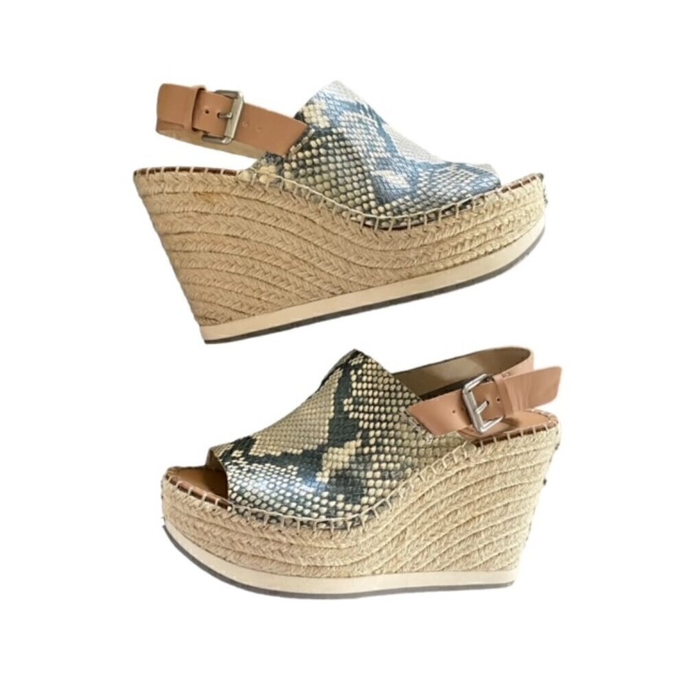 Dolce Vita Snake Print Wedge Sandal 6.5